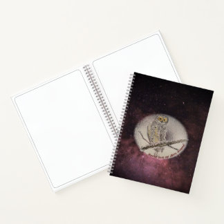 spotted wood owl notebook