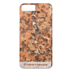 Spottet Rock Structure Dotted Pattern with Name iPhone 8 Plus/7 Plus Case