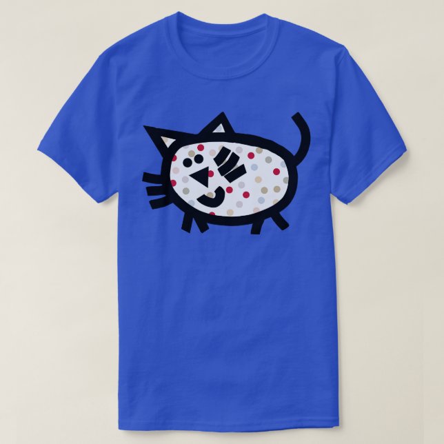 Spotty Chonk Cat T-Shirt (Design Front)