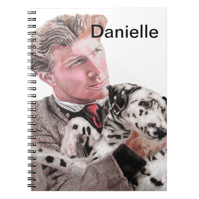 Spotty Dalmatian Dog Dogs cute Girls name Notebook (Front)