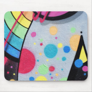 spotty graffiti mouse mat