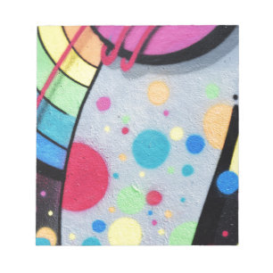 spotty graffiti notepad