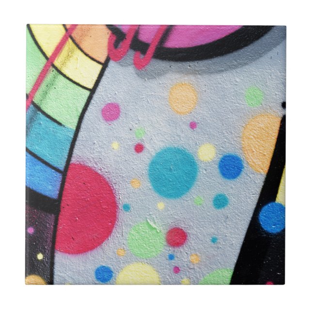 spotty graffiti tile (Front)