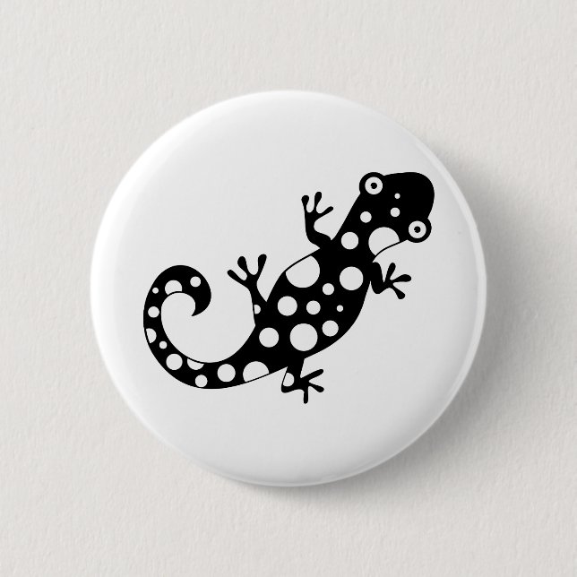 Spotty Lizard 6 Cm Round Badge (Front)