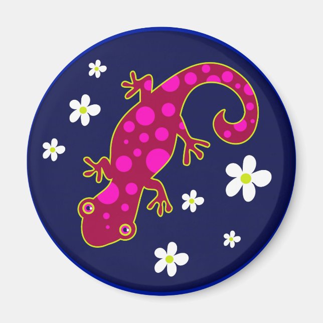 Spotty Lizard Magnet (Front)