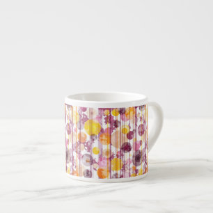 Spotty Striped White Pattern Espresso Cup