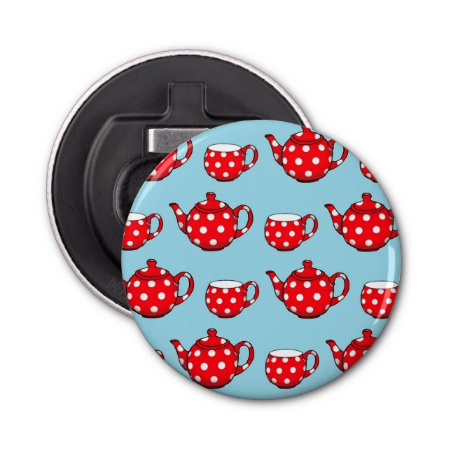 Spotty Teapot Bottle Opener (Front)
