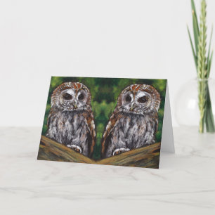 Spouse Anniversary: Owls: A HOOT Being With You Card