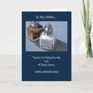 Spouse Anniversary: Salt and Pepper Shakers Card