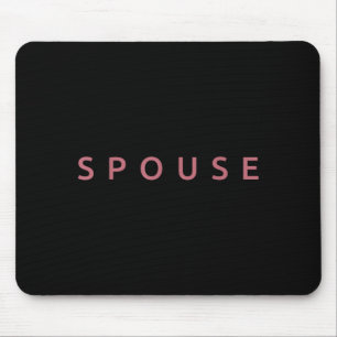 Spouse Married Wife Husband Wedding Funny Couple Mouse Mat