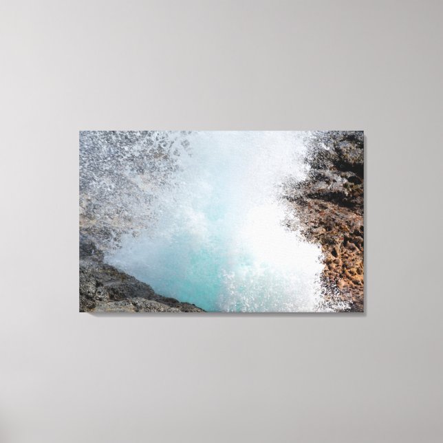 Spouting Horn Canvas Print (Front)