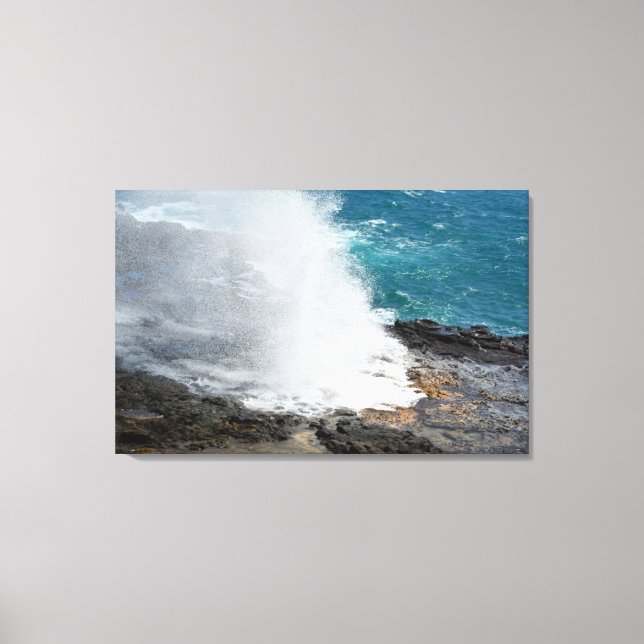 Spouting Horn Canvas Print (Front)