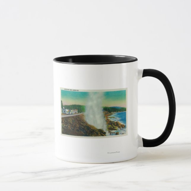 Spouting Horn in Depoe Bay, Oregon Mug (Right)