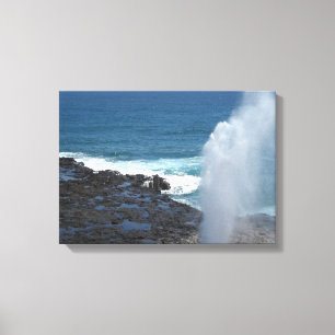 Spouting Horn in Kauai, Hawaii Canvas Print