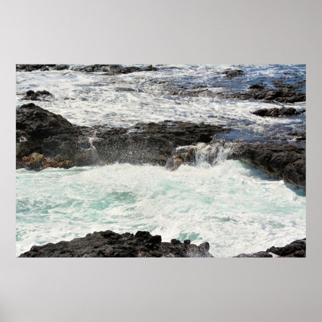 Spouting Horn Kauai, Hawaii Poster (Front)