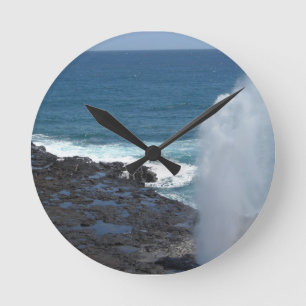 Spouting Horn Kauai, Hawaii Round Clock