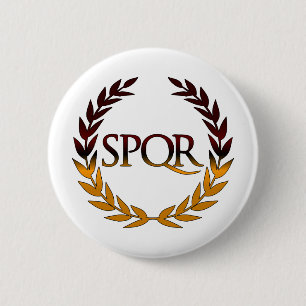 SPQR 6 CM ROUND BADGE