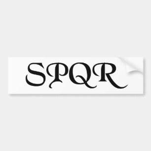 SPQR BUMPER STICKER