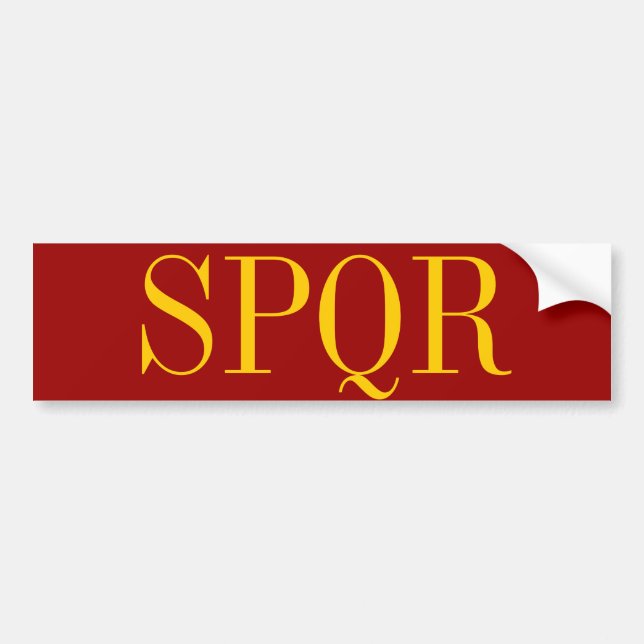 SPQR BUMPER STICKER (Front)
