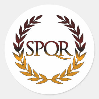 SPQR CLASSIC ROUND STICKER