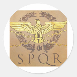 SPQR CLASSIC ROUND STICKER