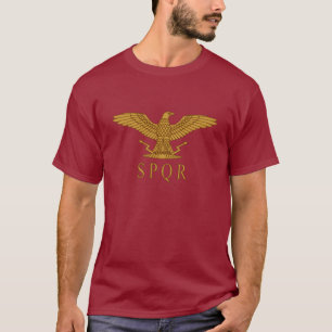 SPQR Eagle Gold Dark T-Shirt