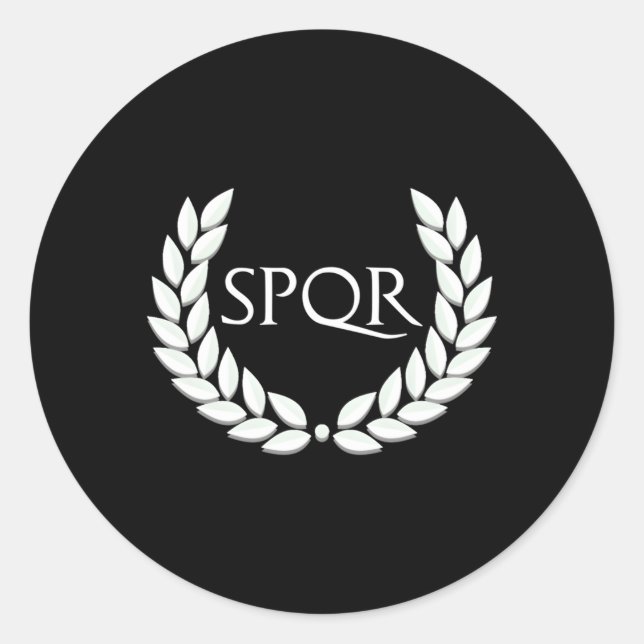 Spqr For Ro Empire Classic Round Sticker (Front)