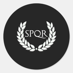 Spqr For Ro Empire Classic Round Sticker