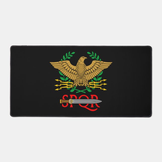 SPQR Gladius - Senatus Populusque Romanus Desk Mat (Front)