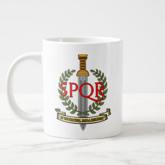 SPQR Gladius - Senatus Populusque Romanus Large Coffee Mug