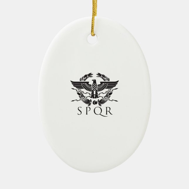 spqr hemblem.ai ceramic tree decoration (Front)