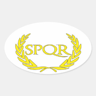 SPQR Roma Oval Sticker
