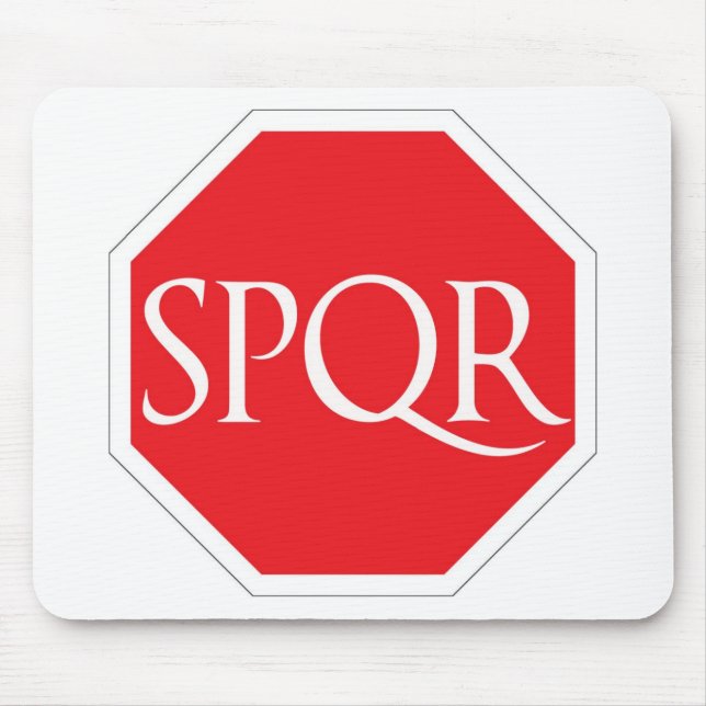 SPQR Roman Road Mouse Mat (Front)