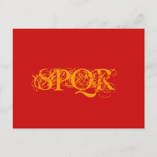 "SPQR Traditional Colour Postcard" Postcard