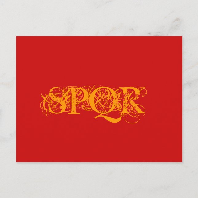 "SPQR Traditional Colour Postcard" Postcard (Front)