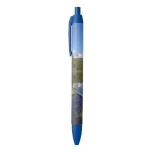 Sprague Lake II at Rocky Mountain National Park Blue Ink Pen