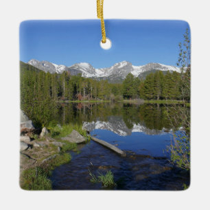 Sprague Lake II at Rocky Mountain National Park Ceramic Ornament