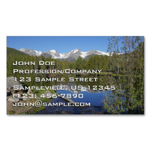 Sprague Lake II at Rocky Mountain National Park Magnetic Business Card