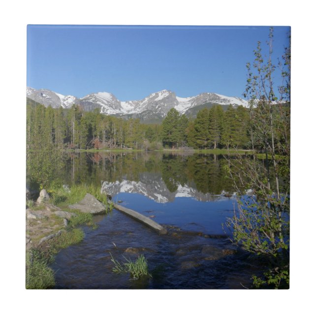 Sprague Lake II at Rocky Mountain National Park Tile (Front)