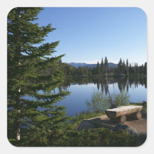 Sprague Lake View Square Sticker