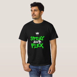 Spray and Flex Graffiti Streetwear T-Shirt Design 
