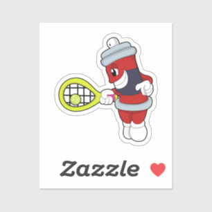 Spray at Tennis with Tennis racket