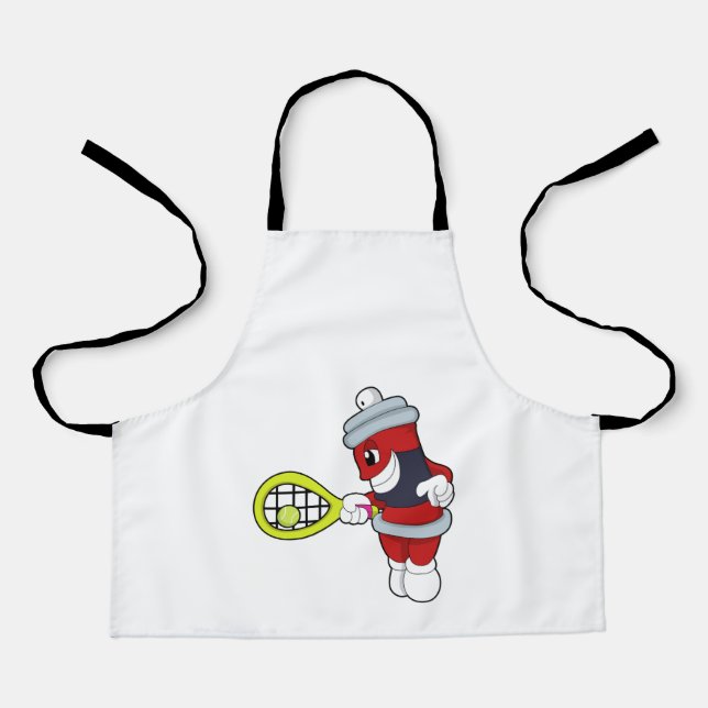 Spray at Tennis with Tennis racket Apron (Front)