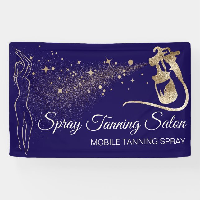 Spray Body Tan Navy Black Bronze  Banner (Horizontal)