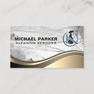 Spray Bottle and Squeegee Business Card