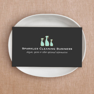 Spray Bottle Home Cleaning Service Business Card