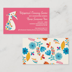 Spray Bottle house Cleaning Service Room gardening Business Card