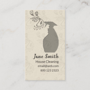 Spray Bottle House Window Cleaning Maintenance Business Card