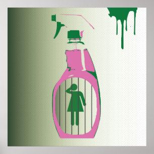 Spray Bottle Jail Poster