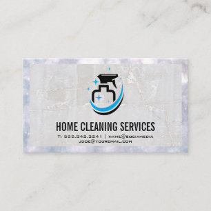 Spray Bottle Logo   Marble and Boke Business Card